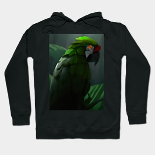 Green Jungle Bird Hoodie